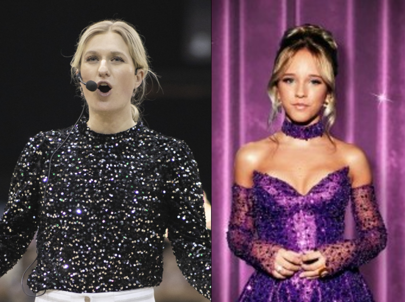 Optreden Britt Dekker en Emma Kok tijdens The Dutch Masters