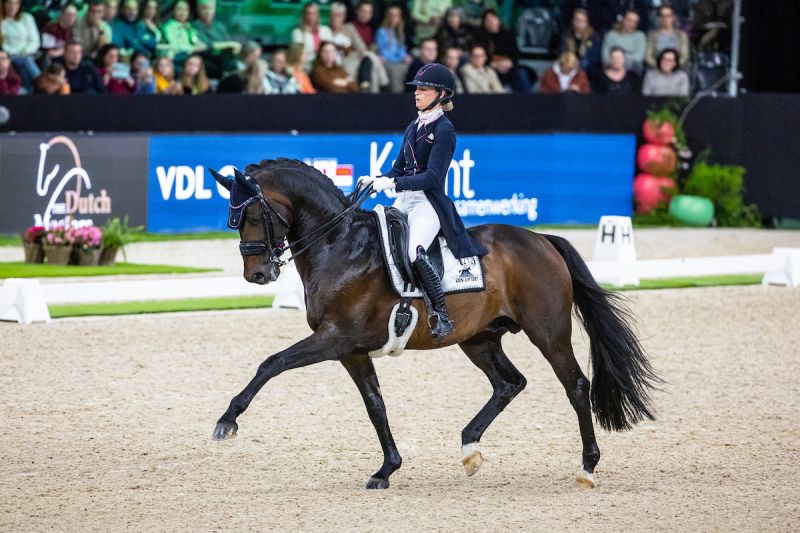 Dinja van Liere aan de start bij The Dutch Masters